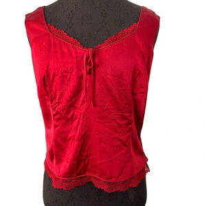 BeLiza Burgundy Wine Red Silk Charmeuse Lined Camisole 10